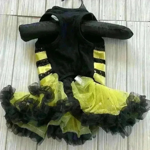 Halloween bumble bee small dog pet costume - Picture 3 of 3